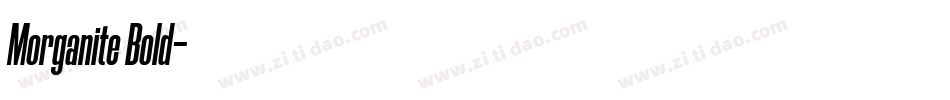 Morganite Bold字体转换